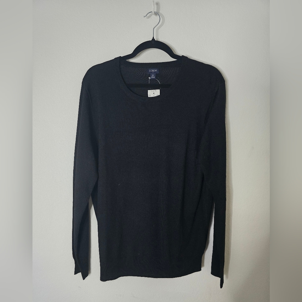 NWT J.Crew Black Mens Sweater Size Medium